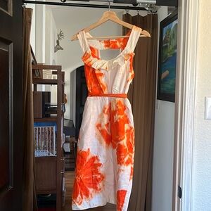 Beautiful abstract floral dress